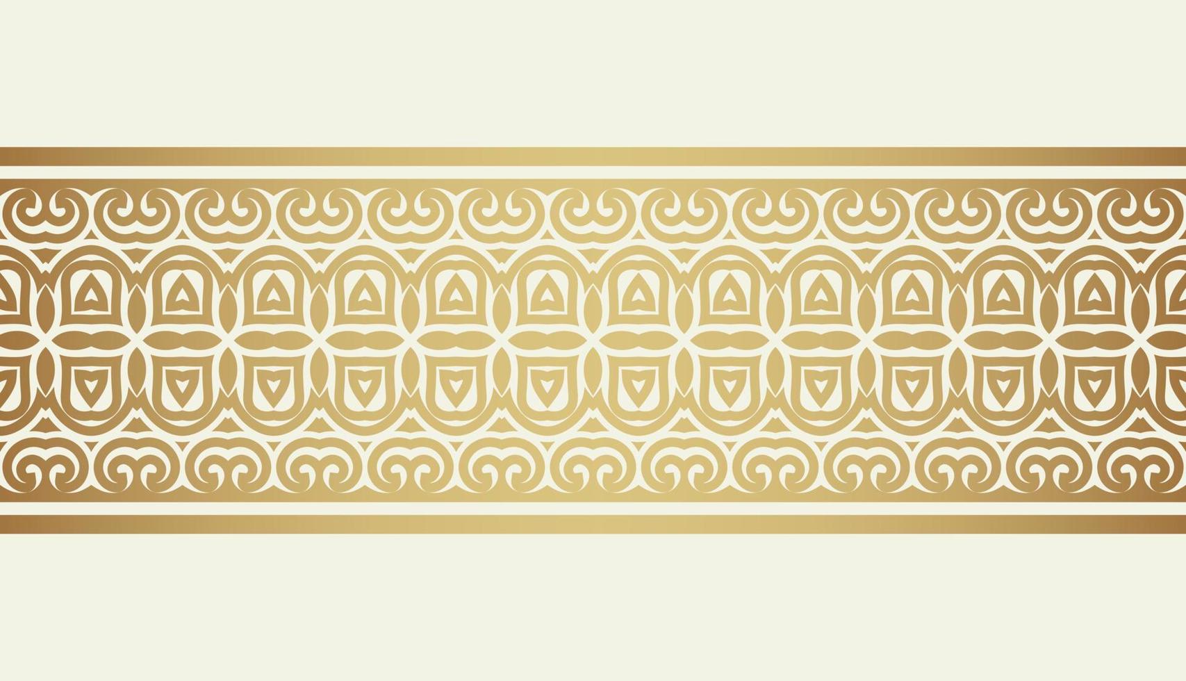 Elegant golden ornamental border template vector