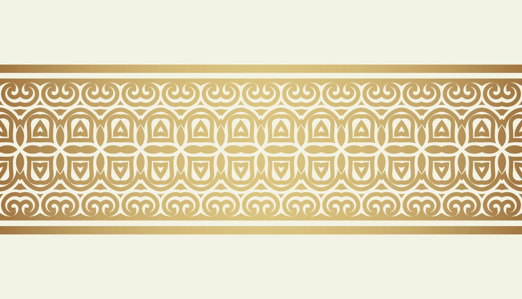 Elegant golden ornamental border template vector