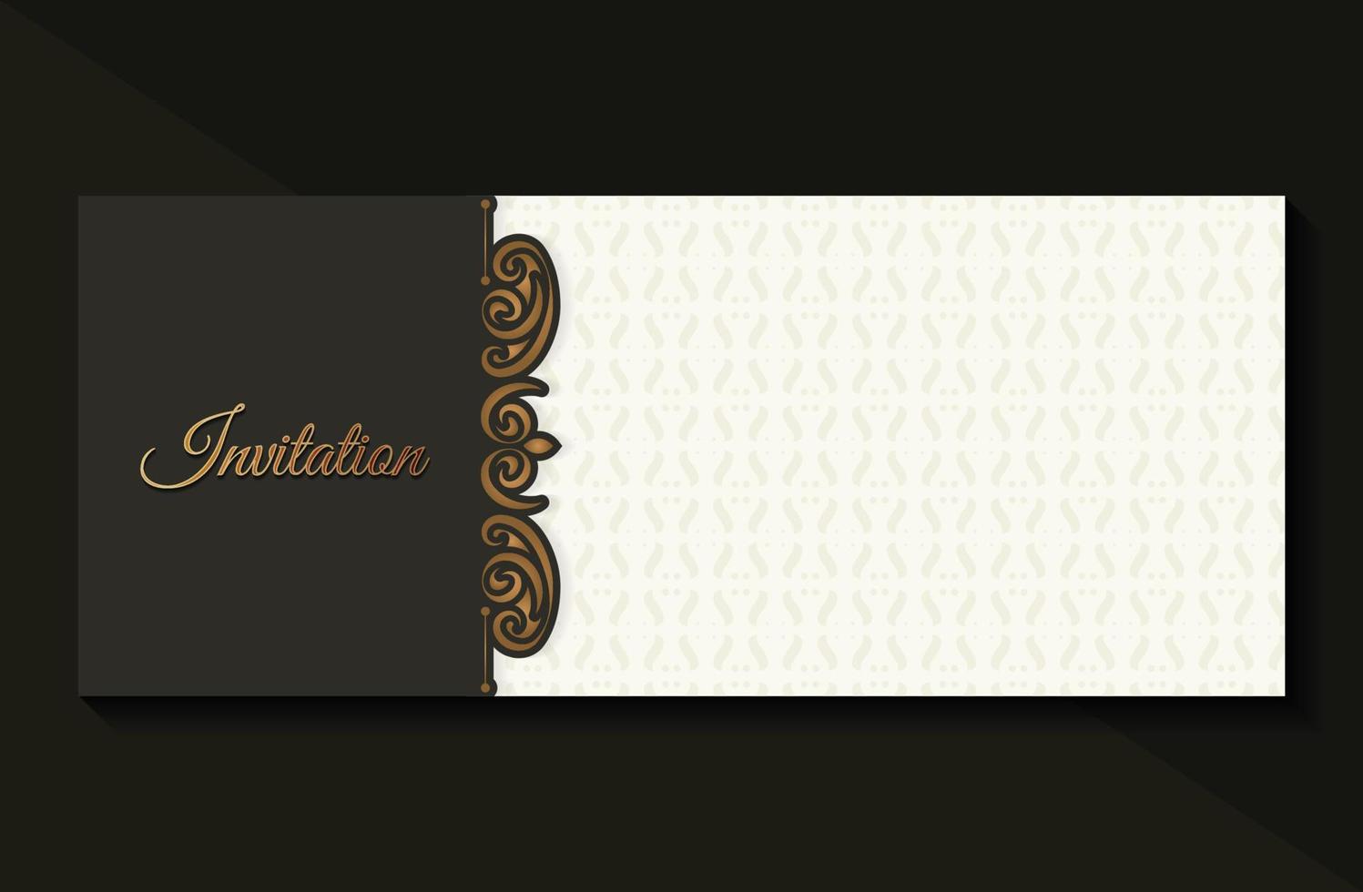 luxury invitation pattern ornament background vector