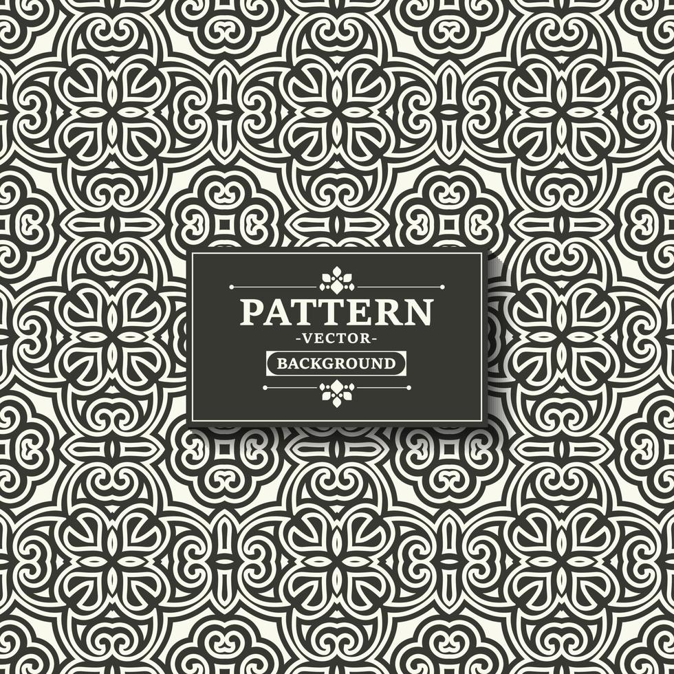 flat ornament line pattern design vector