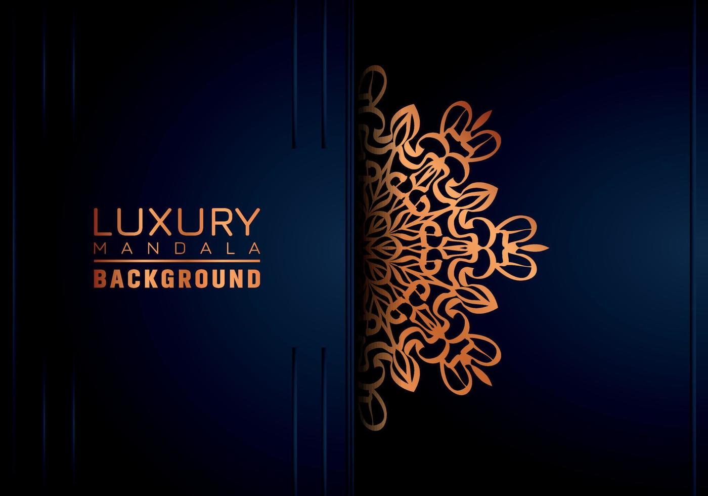 Luxury ornamental mandala background, arabesque style vector