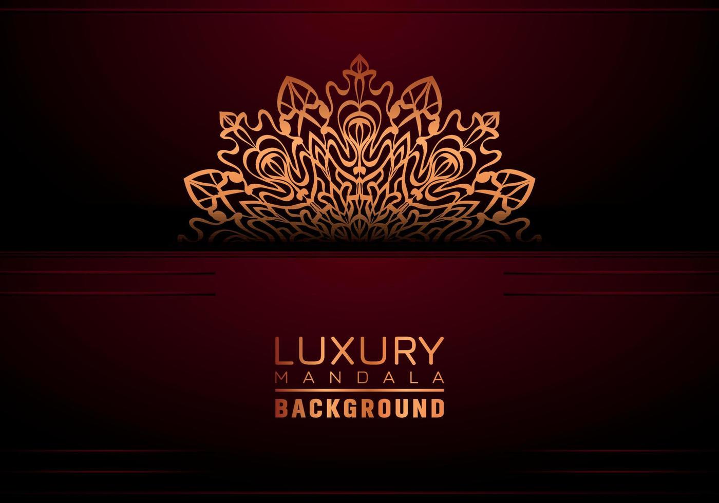 Luxury ornamental mandala background, arabesque style vector