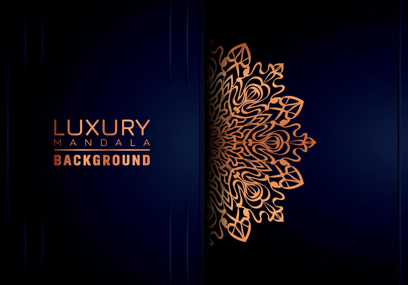 Luxury ornamental mandala background, arabesque style vector