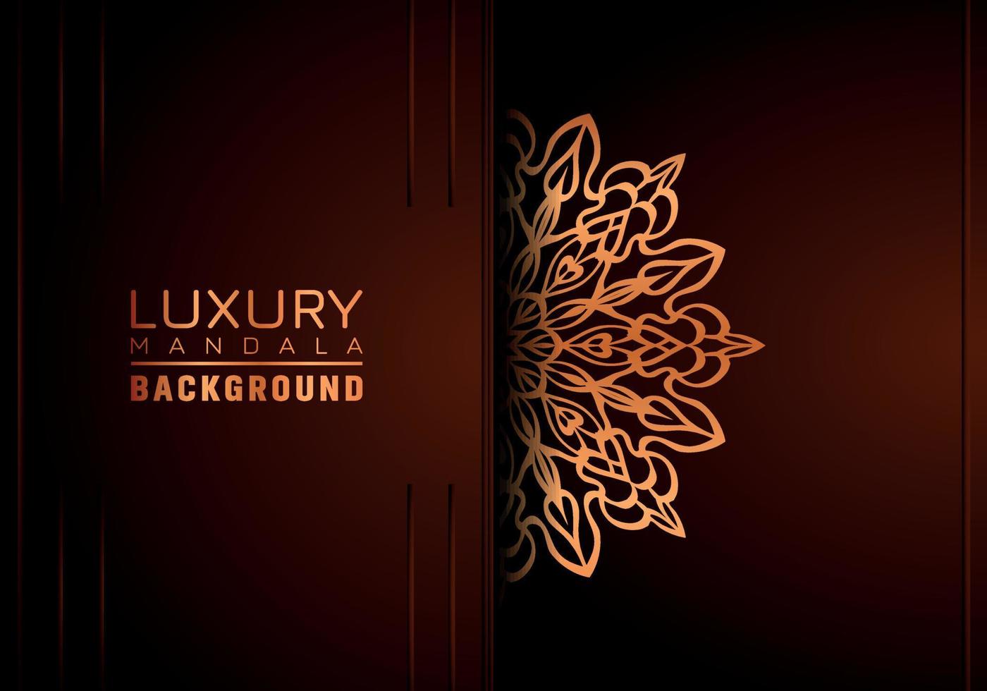 Luxury ornamental mandala background, arabesque style vector