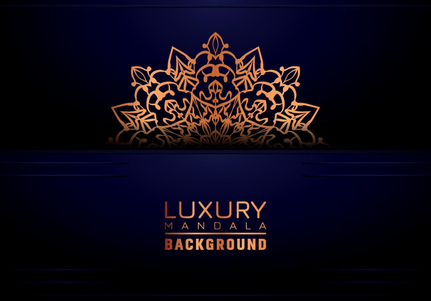 Luxury ornamental mandala background, arabesque style vector