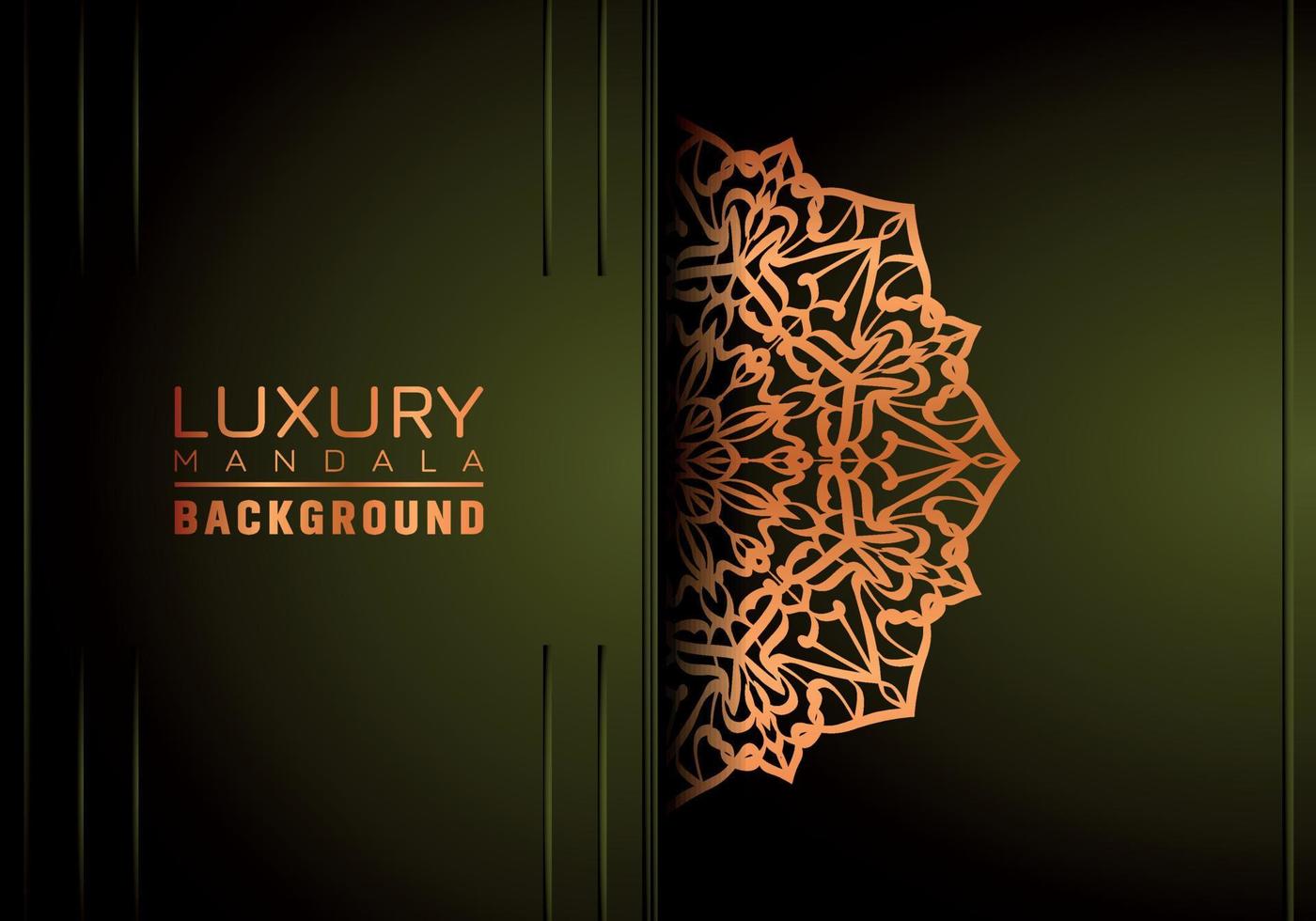 Luxury ornamental mandala background, arabesque style vector
