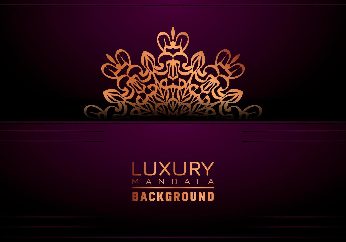 Luxury ornamental mandala background, arabesque style vector