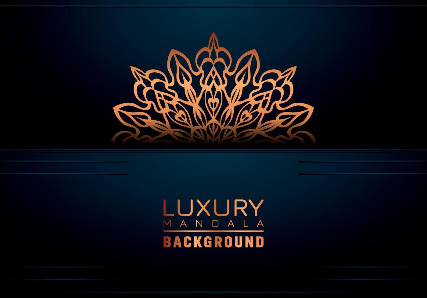 Luxury ornamental mandala background, arabesque style vector