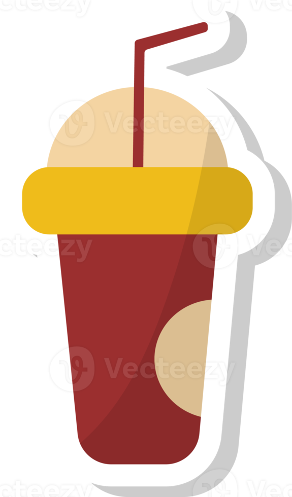 plastic cup icon, drinks stickers. png