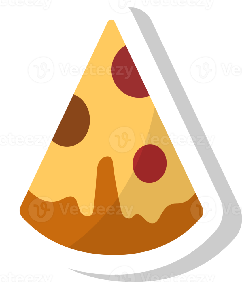 Pizza icône, vite nourriture autocollants. png