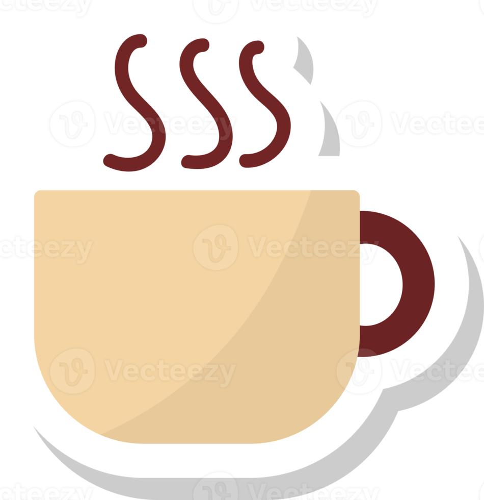 coffee mug icon, drinks stickers. png