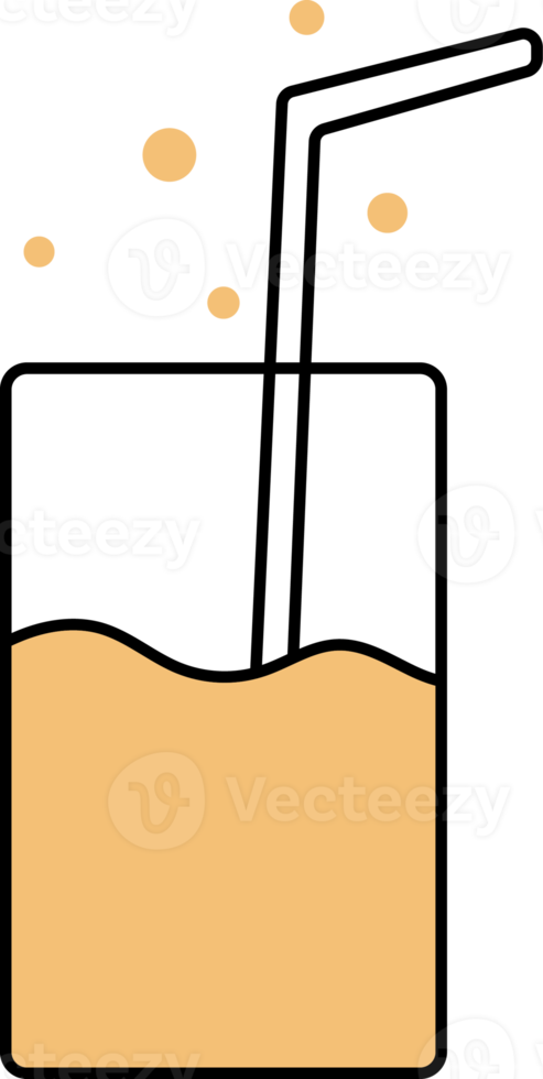 Glas Symbol, Getränke durch dünn schwarz Linie. png