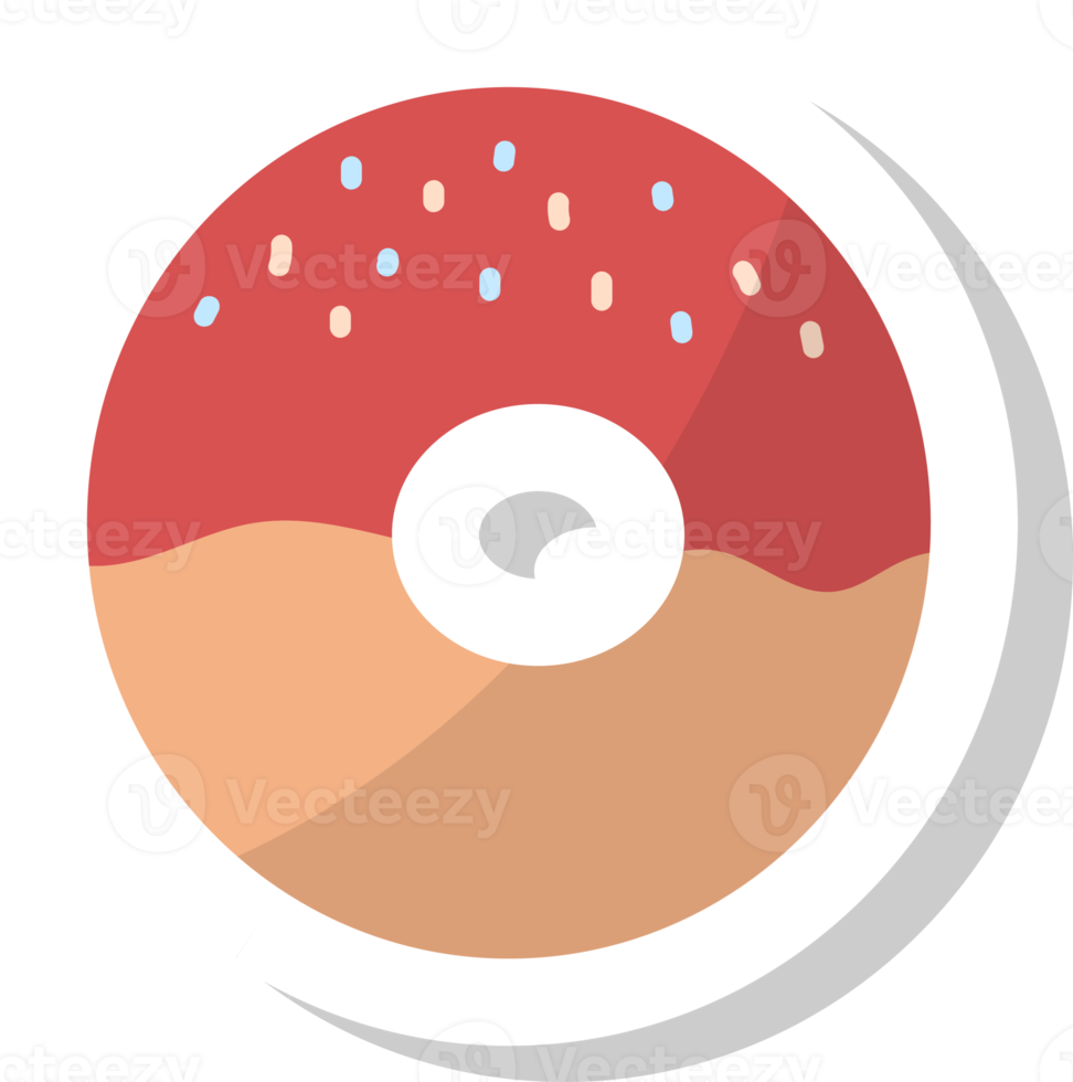 donut icon, fast food stickers. png