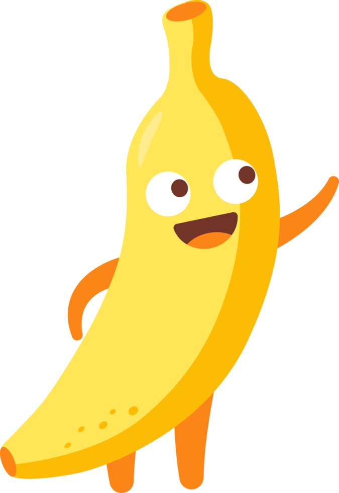 banan tecknad serie karaktär png