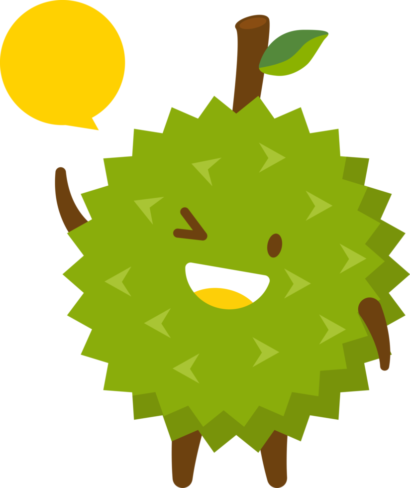 personagem de desenho animado durian png
