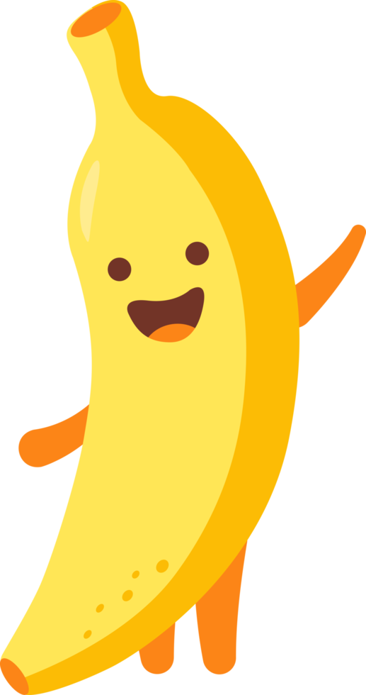 personnage de dessin animé de banane png