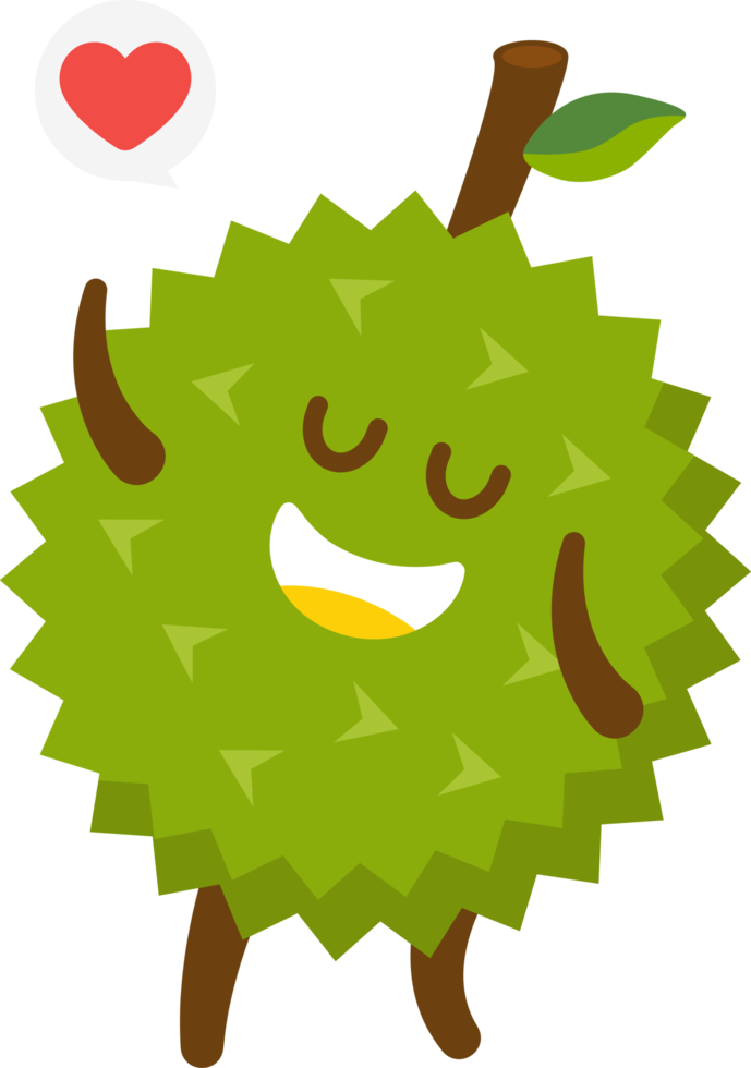 personagem de desenho animado durian png