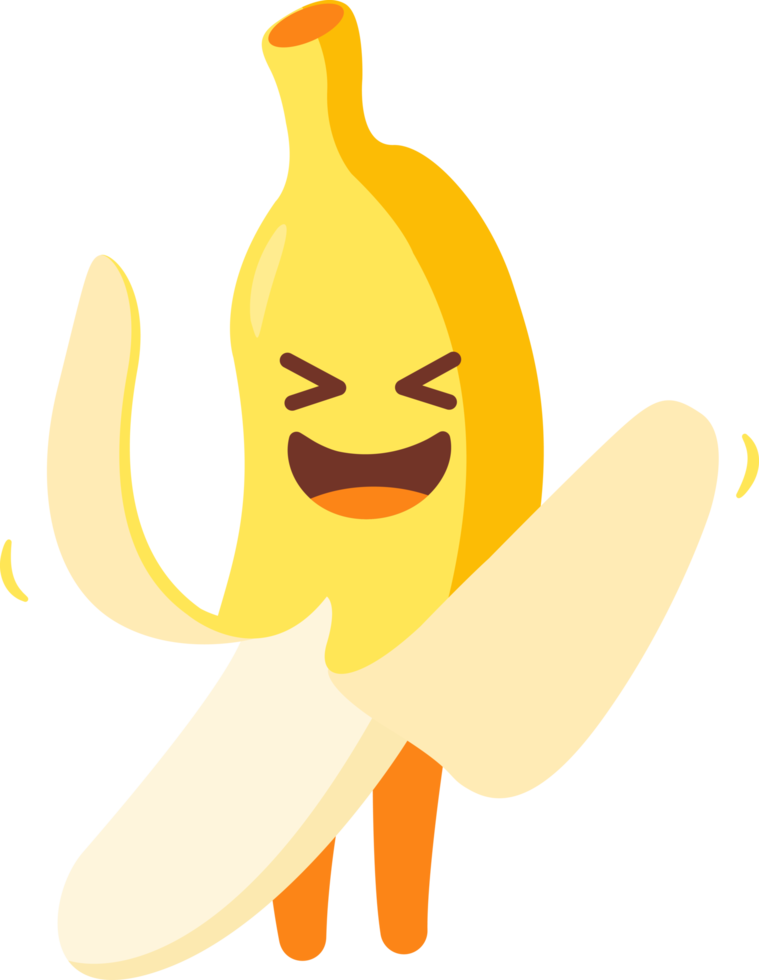 banan tecknad serie karaktär png