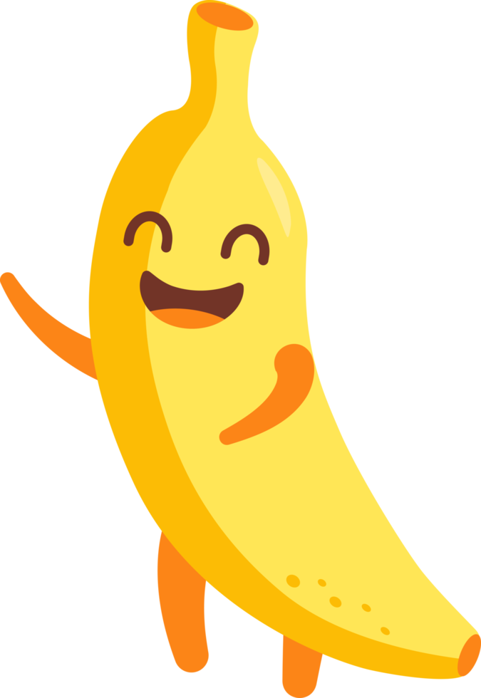 banan tecknad serie karaktär png