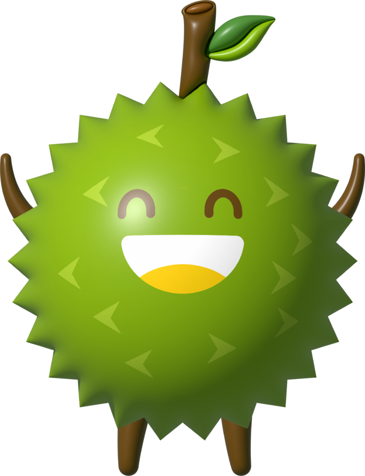 personagem de desenho animado durian png