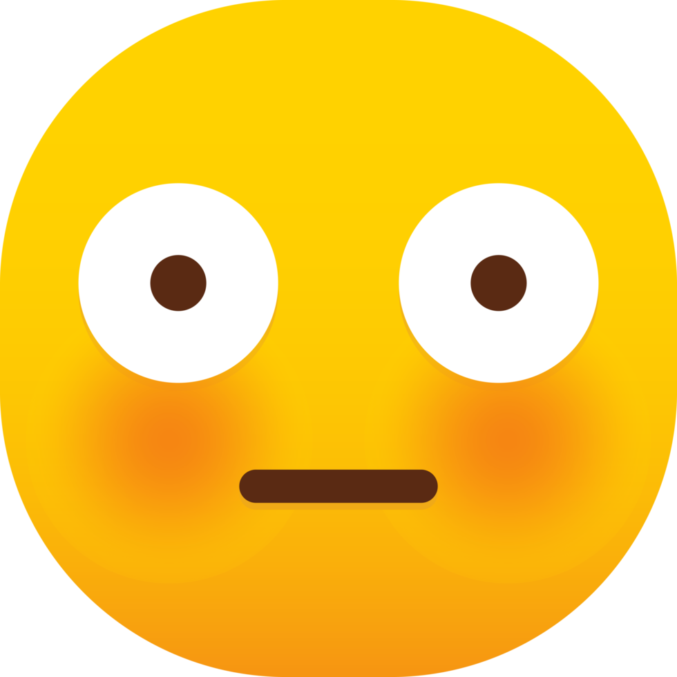 enrojecido cara emoticon reacciones png