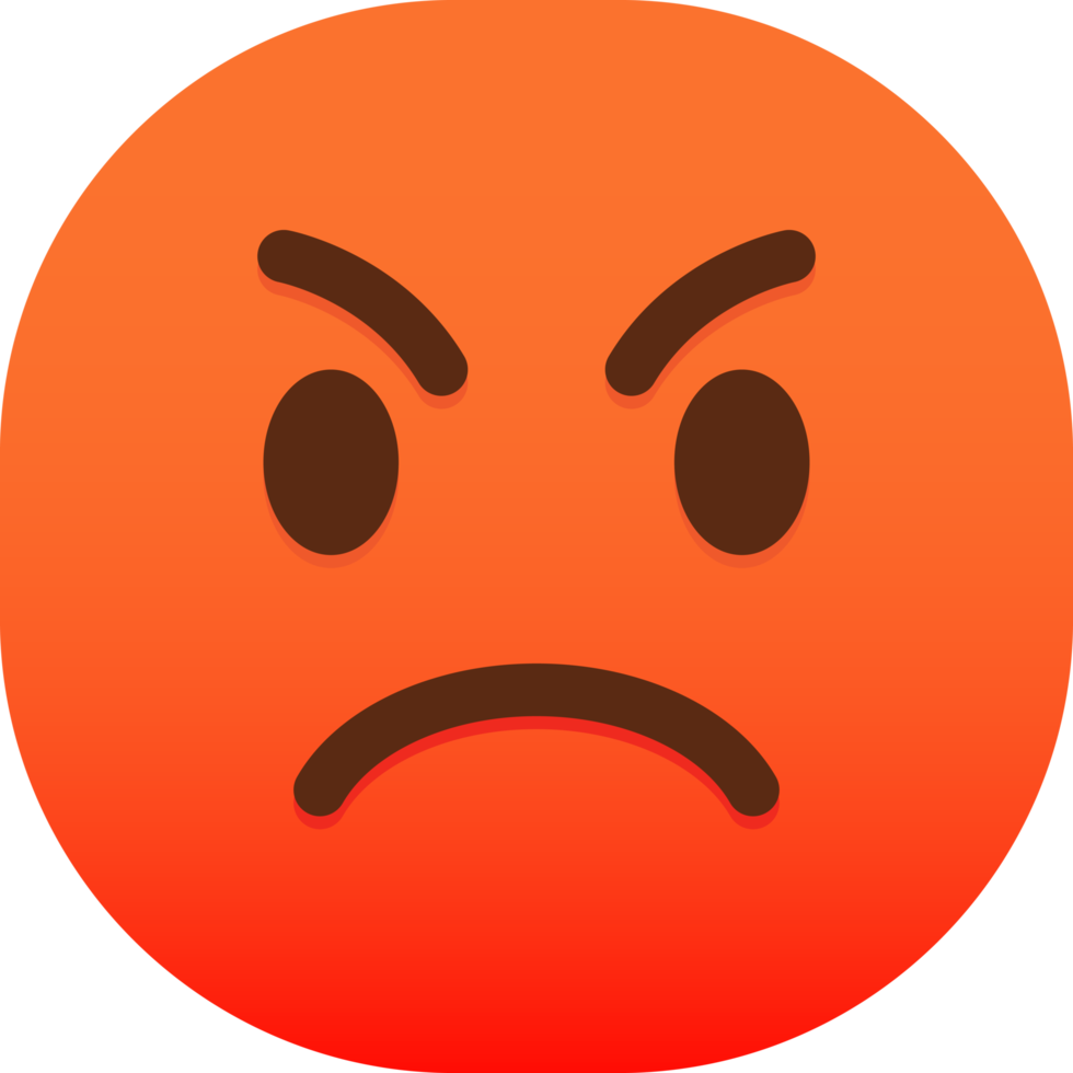 boos rood gezicht emoticon png