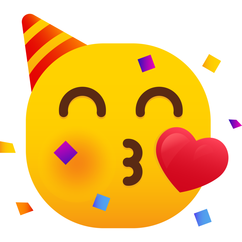 Party machen Geburtstag Emoticon png