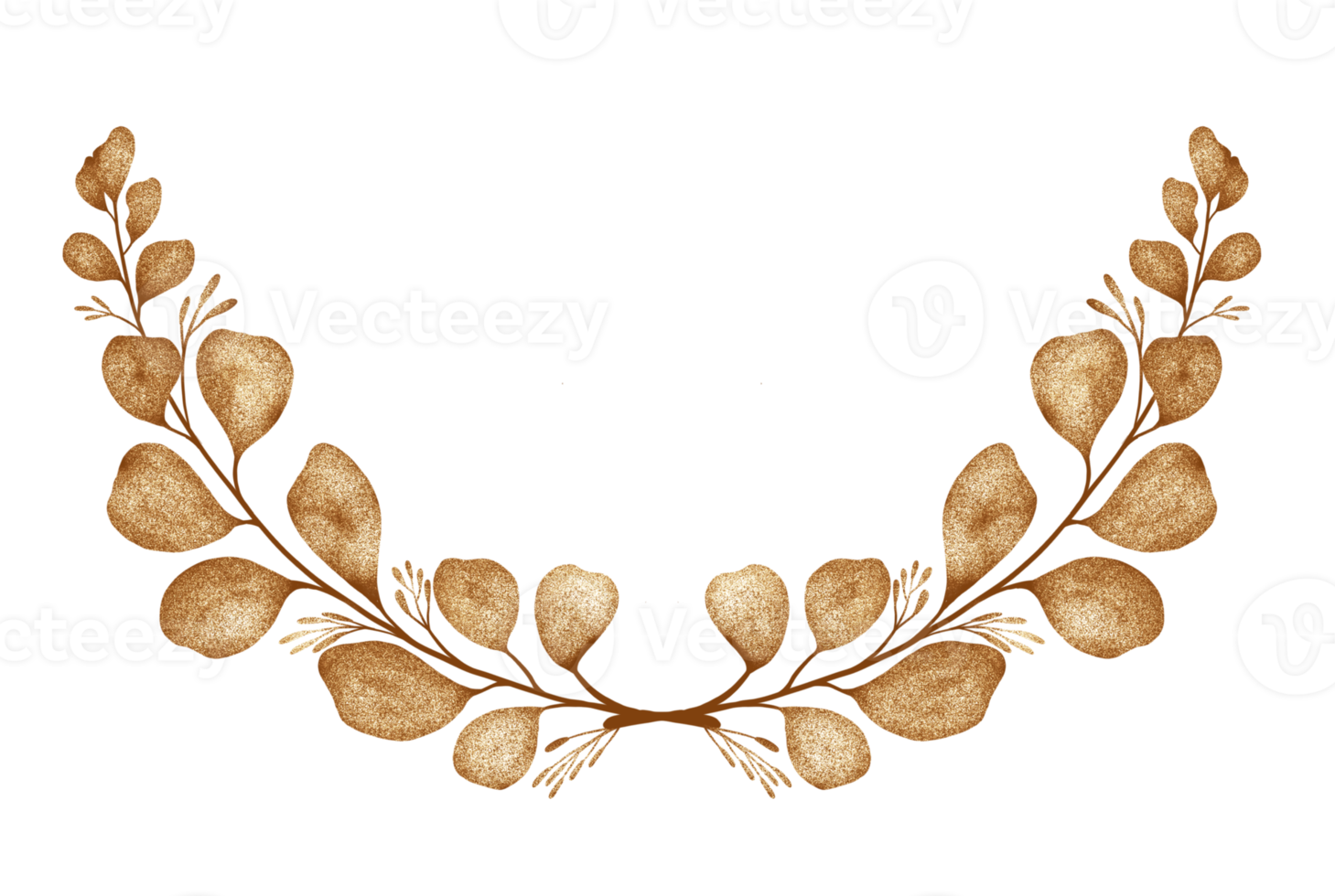 gyllene eukalyptus löv png