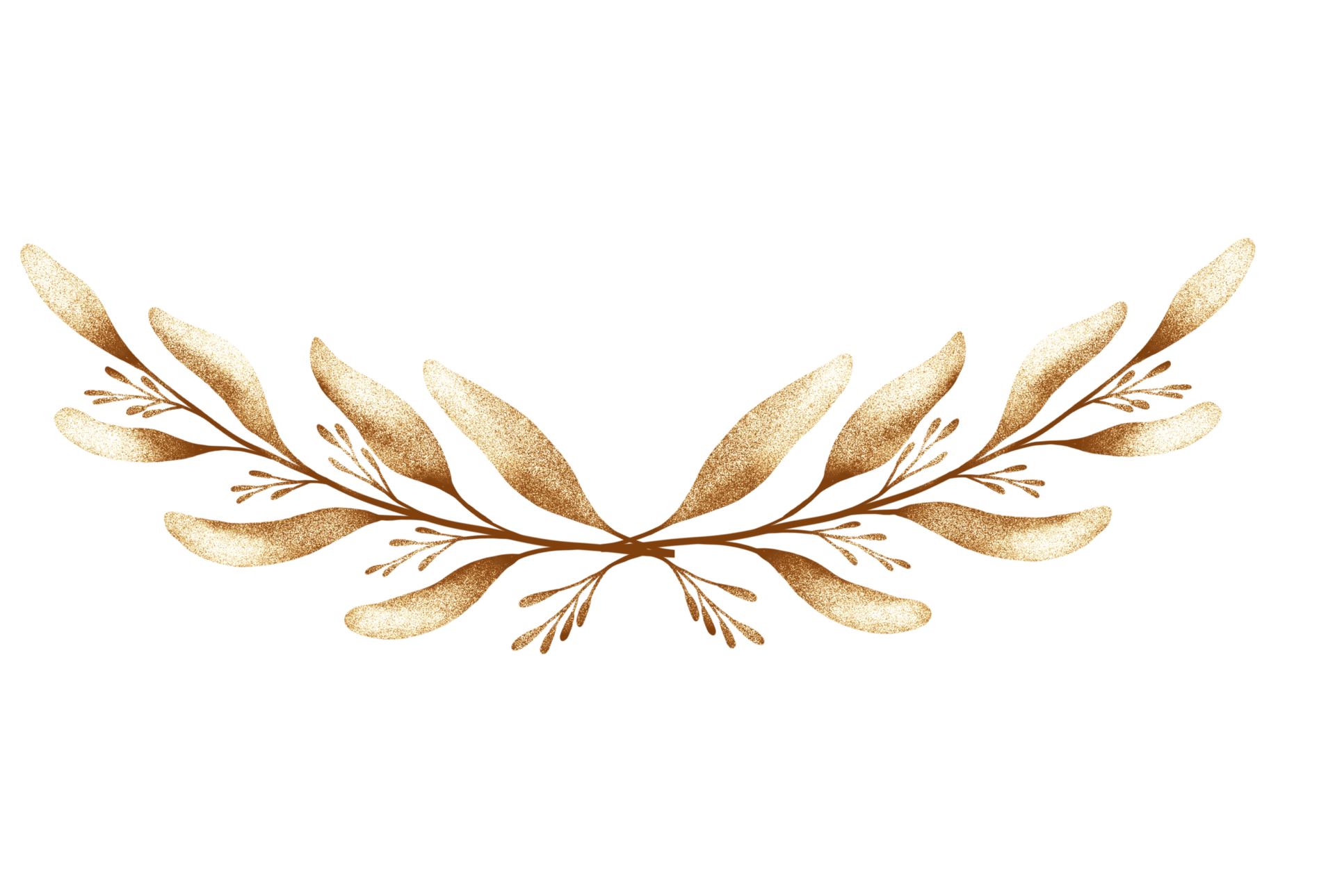 Golden eucalyptus leaves 19782733 PNG