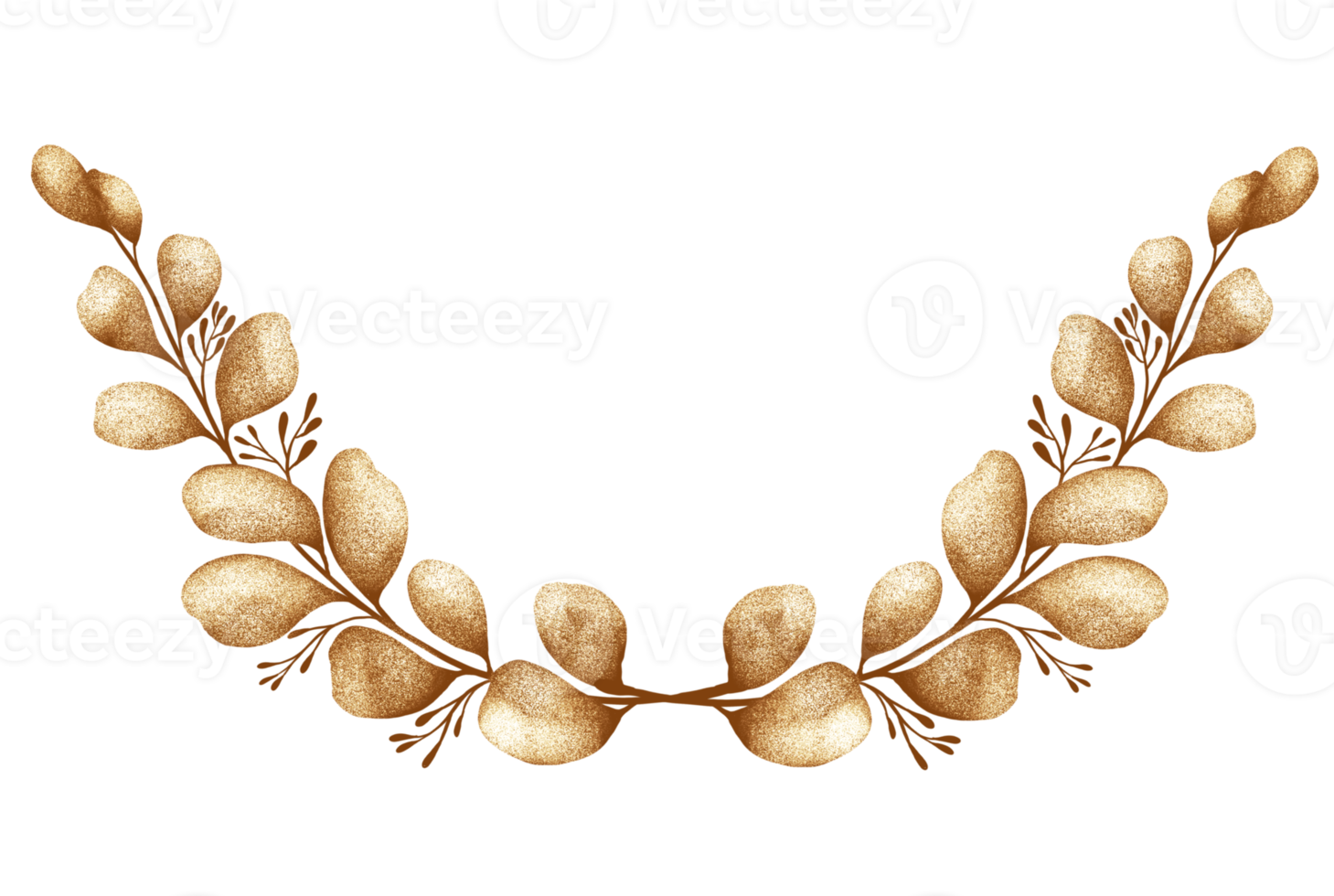 gyllene eukalyptus löv png