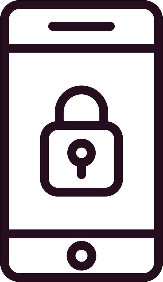 Mobile Security Vector Icon
