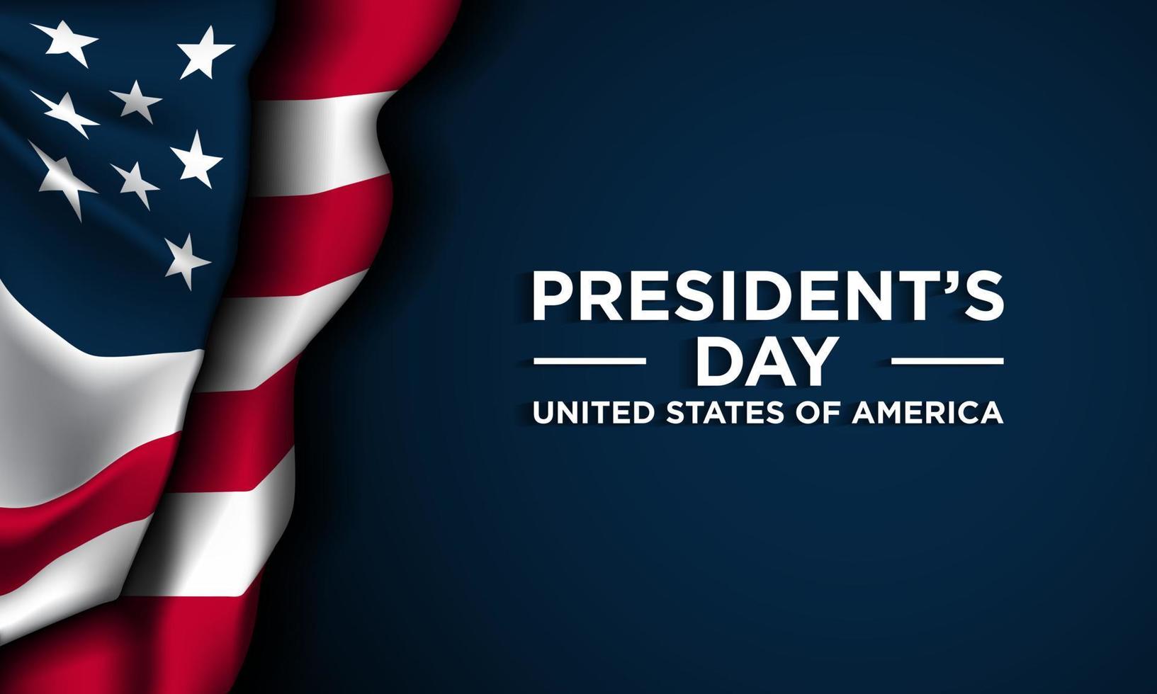 President's Day Background Design. vector