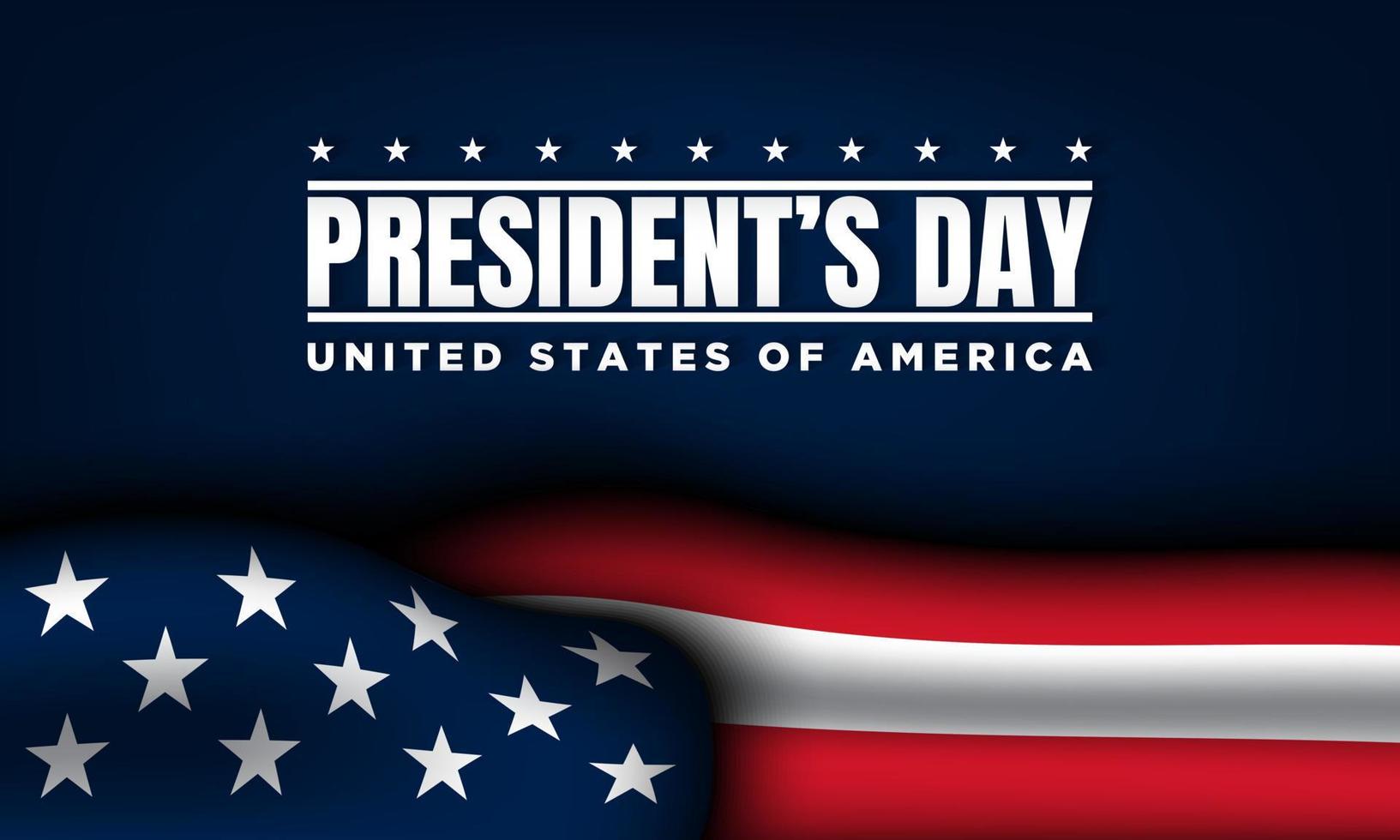 President's Day Background Design. vector