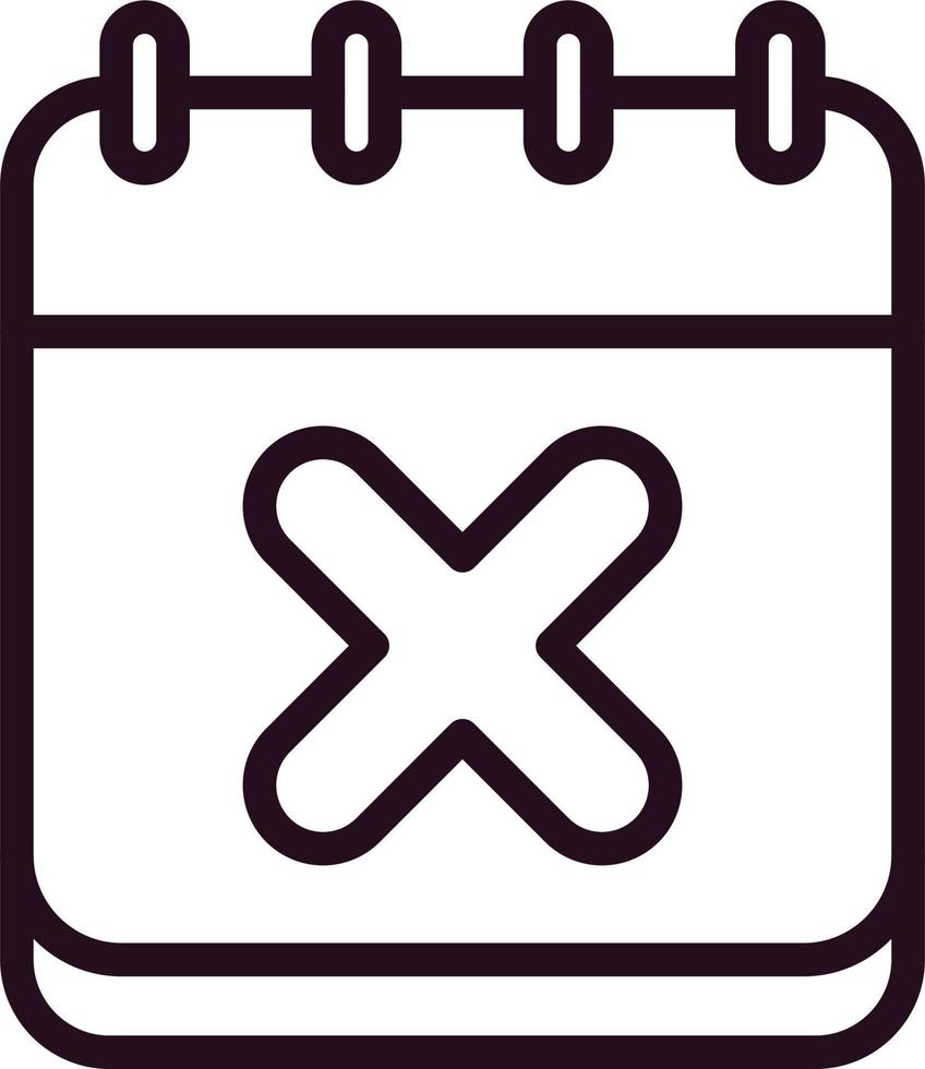 Cancel Event Vector Icon