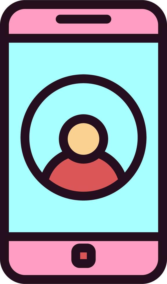 Phone Contact Vector Icon