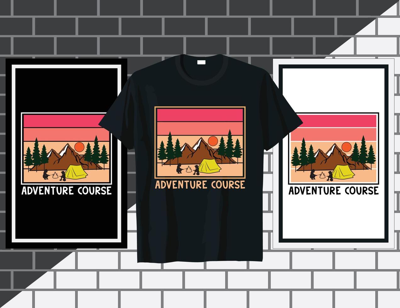 Adventure typography t shirt design vector illustration