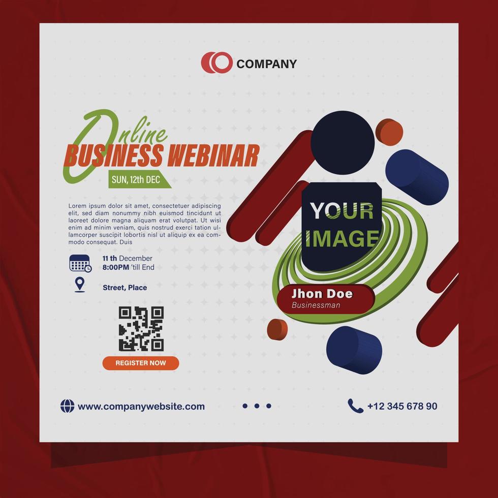 digital márketing agencia y negocio corporativo seminario web social medios de comunicación enviar modelo diseño vector