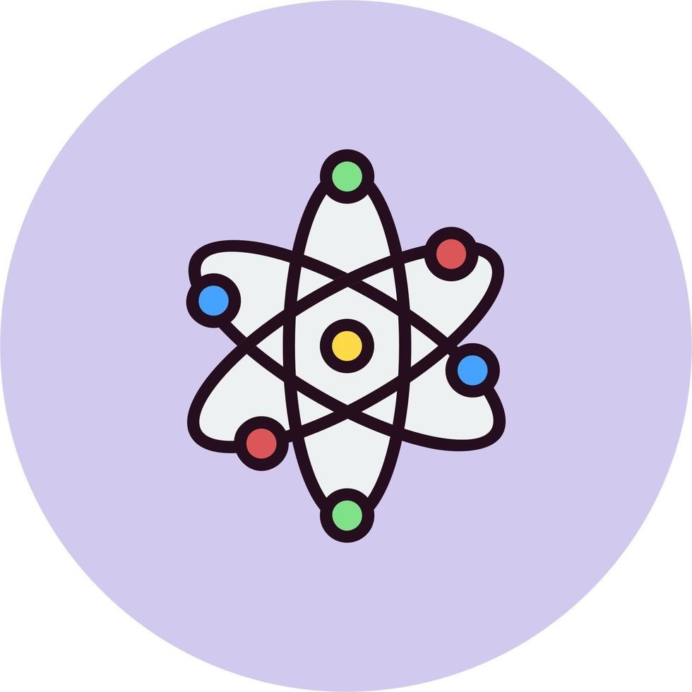 Atomic Structure Vector Icon