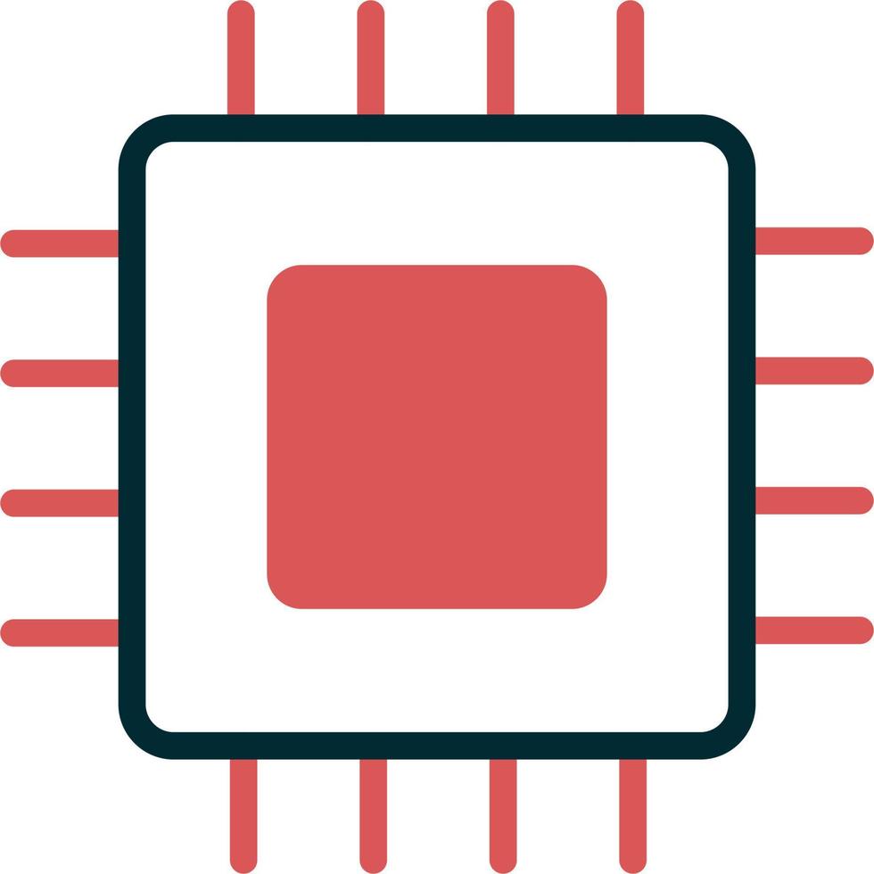 icono de vector de microchip
