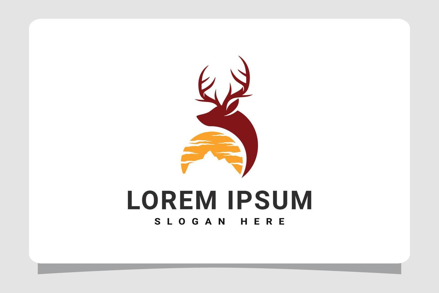 Deer Logo Template Design Inspiration vector