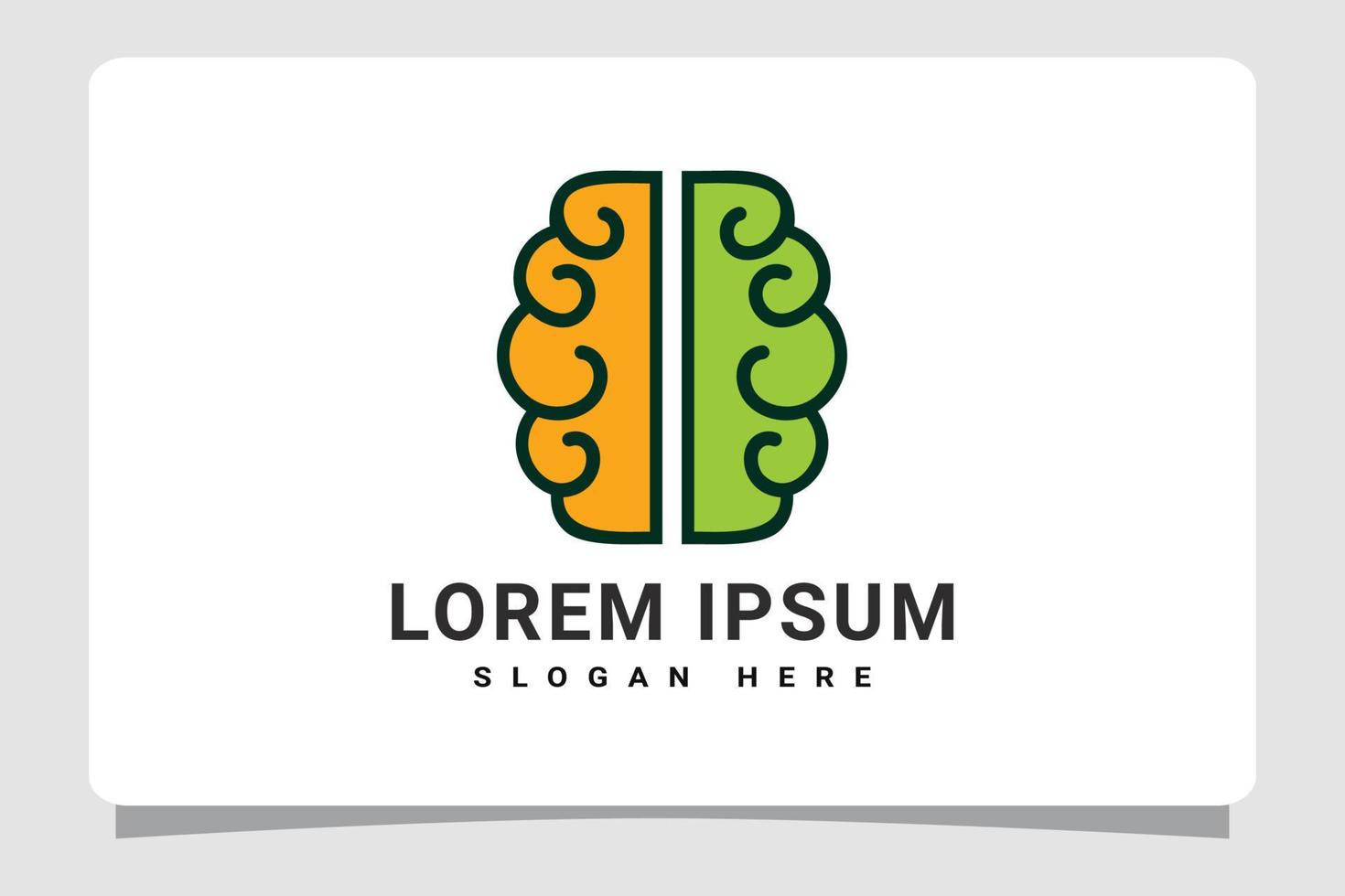 Smart Brain Idea Logo Template Design Inspiration vector