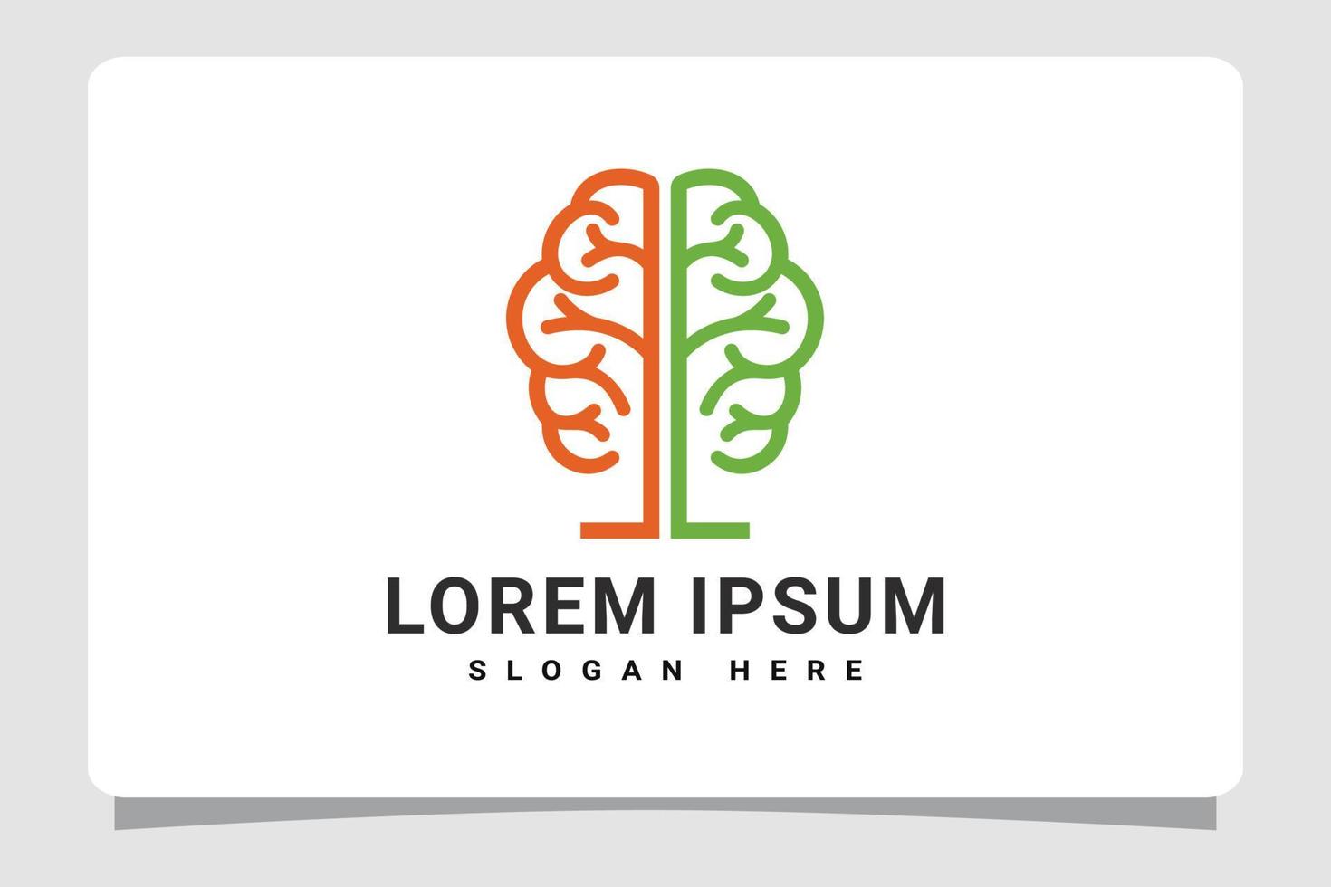 Smart Brain Idea Logo Template Design Inspiration vector