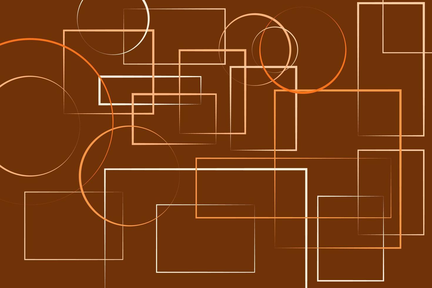 Pattern with geometric elements in orange tones. abstract gradient background vector