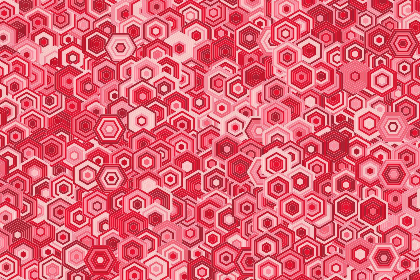 Pattern with geometric elements in red tones abstract gradient background vector