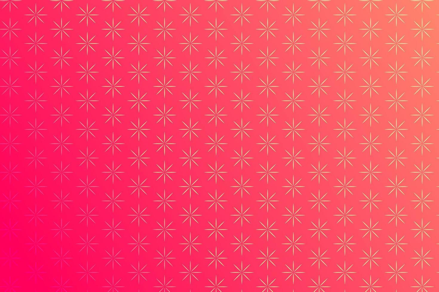 Pattern with star-shaped geometric elements in pink tones. abstract gradient background vector