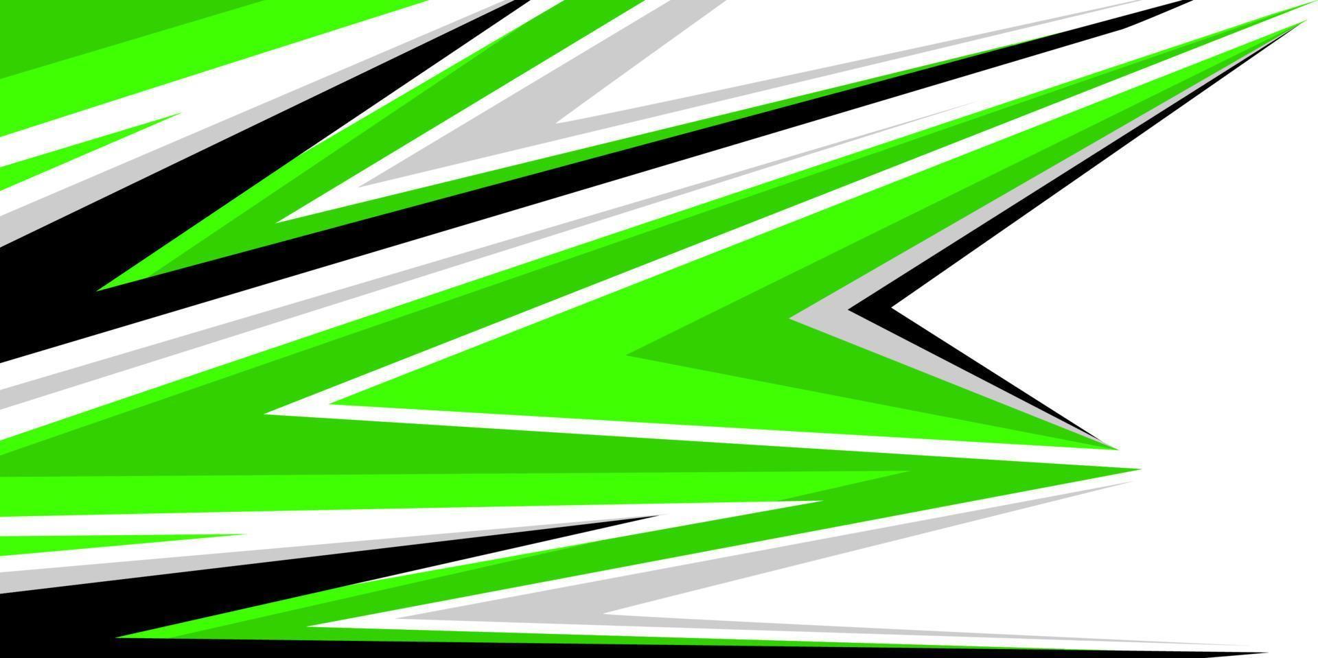 racing stripes green flash vector