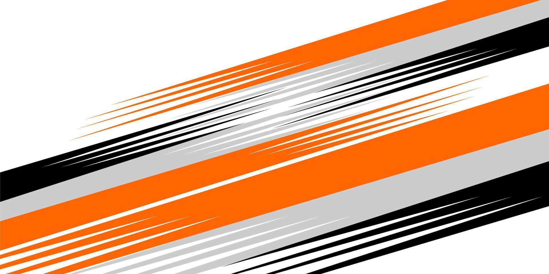 racing stripes orange flash vector