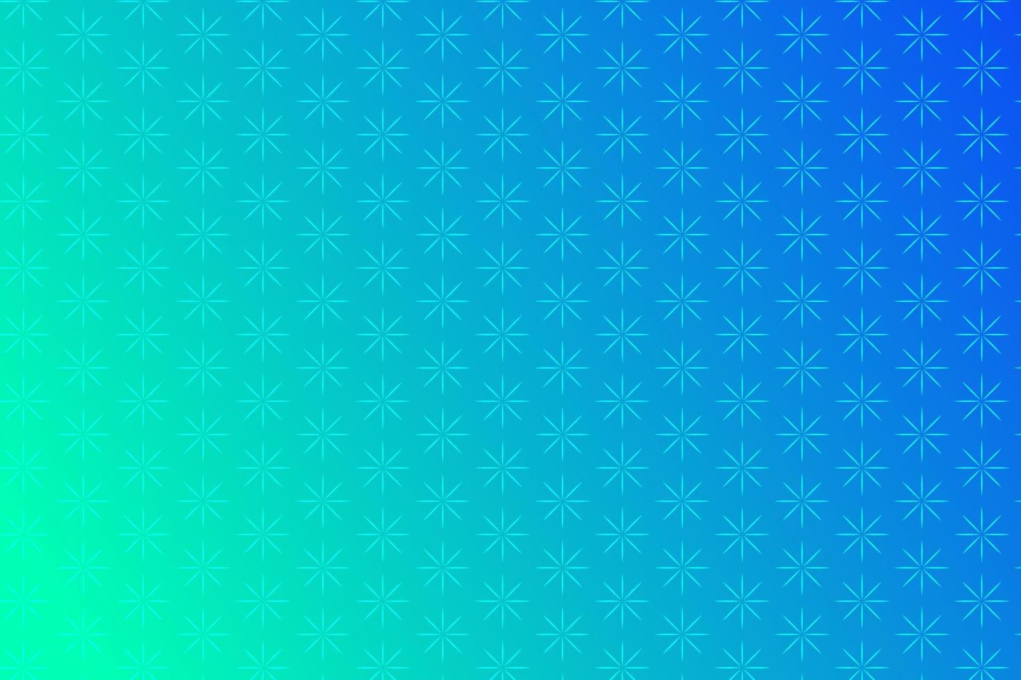 Pattern with star-shaped geometric elements in blue tones abstract gradient background vector