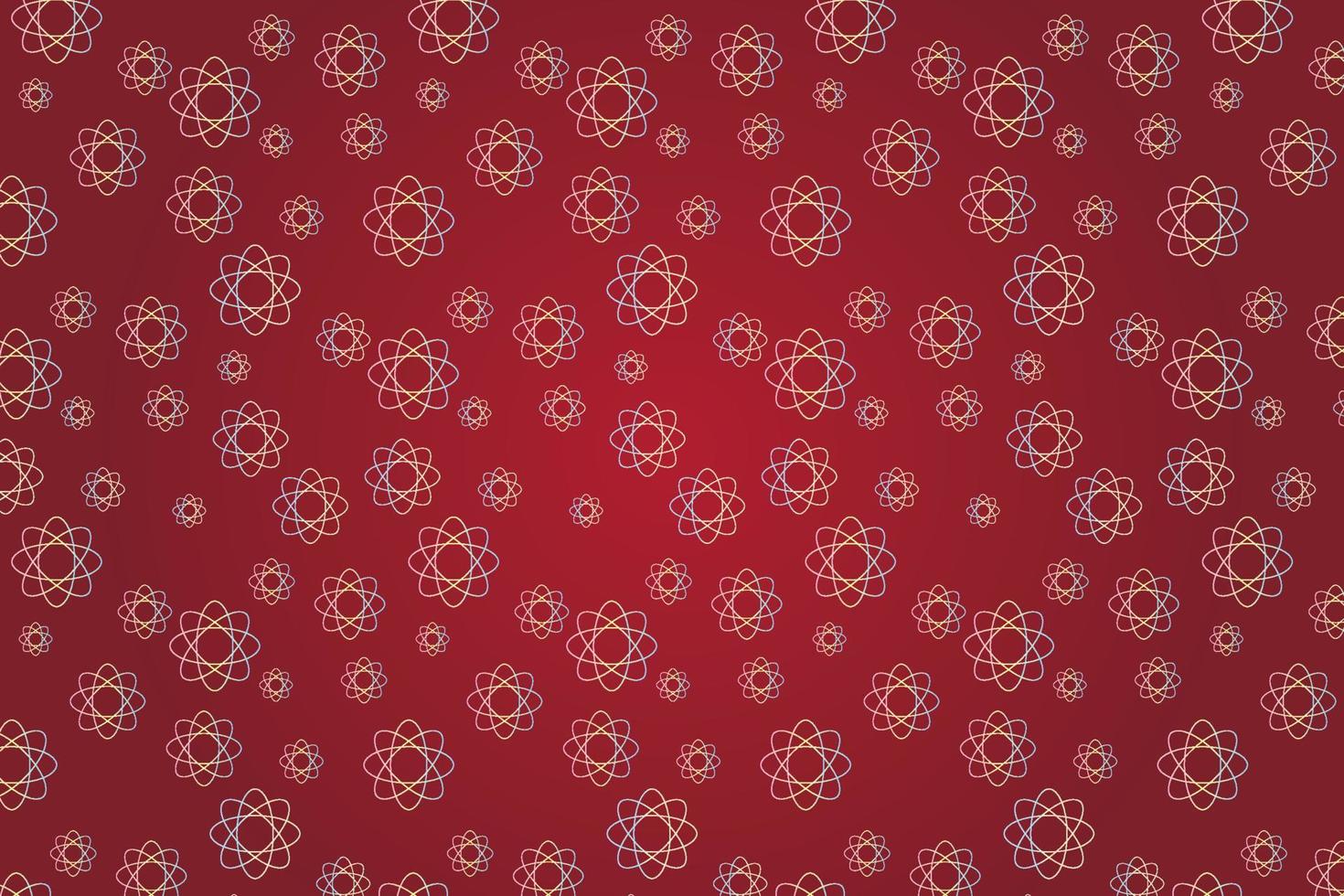 Pattern with geometric elements in red tones abstract gradient background vector