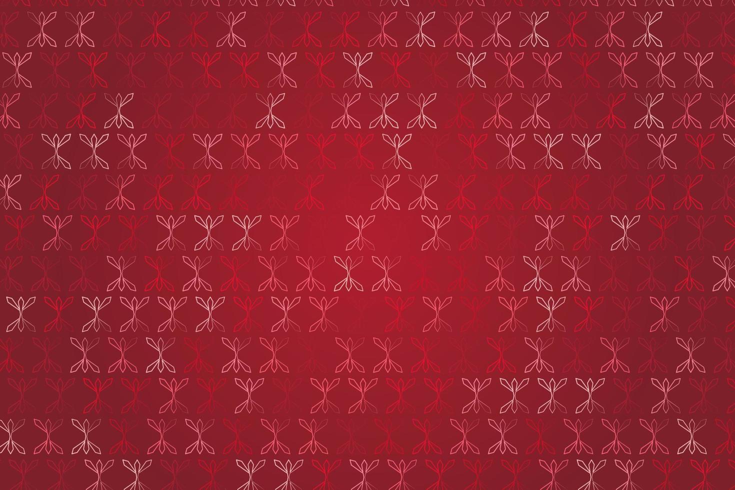 Pattern with geometric elements in red tones abstract gradient background vector